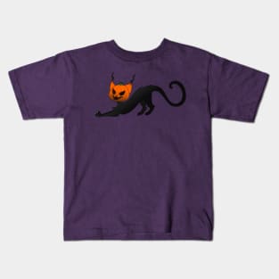 Pumpkin Cat Kids T-Shirt